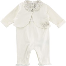 Tartine et Chocolat Ekru Tulum ve Bolero Kız Bebek 2'li Set