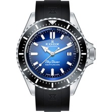 Edox 801203NCABUIDN Çelik Siyah Erkek Kol Saati