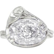 Alegoria Jewellery Gala Beyaz 925 Ayar Gümüş Kadın Yüzük