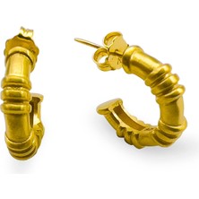 Juliette Lea Gold Kadın Mat Gümüş Küçük Küpe