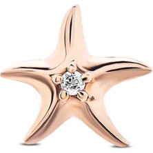 Bee Goddess Star Fish Pırlanta Kadın Altın Piercing