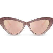 Jimmy Choo Cat-Eye Pembe Kadın Güneş Gözlüğü