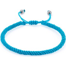 AtolyeWolf Knot Mavi Erkek Gümüş Bileklik