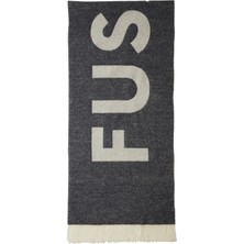 Fusalp Lacivert Beyaz Logolu Kadın Yün Atkı