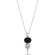 Bodhita Mystica Black 925 Ayar Gümüş Kadın Kolye