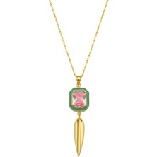 Reian Jewellery Candy Sword Necklace 24 Ayar Altın Kaplama 925 Ayar Gümüş Kadın Kolye