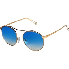 Original Vintage Sunglasses Smav Col 02 Altın Rengi Metal Unisex Güneş Gözlüğü