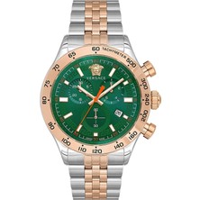 Versace VRSCVE2U00924 Rose Gold Metalik Gri Çelik Erkek Kol Saati