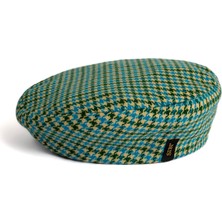 Sibi Hats Chester Yeşil Ekoseli Yünlü Erkek Beret Şapka