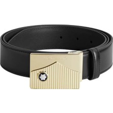 Montblanc Siyah Erkek Deri Kemer
