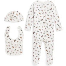 Polo Ralph Lauren Çok Renkli Desenli Unisex Bebek 3lü Set