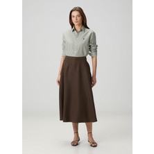 Polo Ralph Lauren Kahverengi Midi Etek