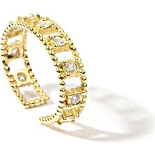 The Anoukis 9 Diamonds 14 Ayar Yellow Gold Ear Cuff