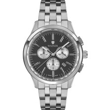 Wainer 12320-E Gri Çelik Erkek Kol Saati
