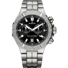 Edox 10113-3M-NIN Gri Çelik Erkek Kol Saati