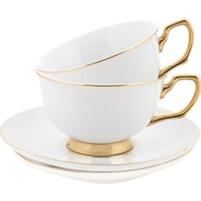 Cristina Re Fildişi 2'li Bone China Kahve Fincanı