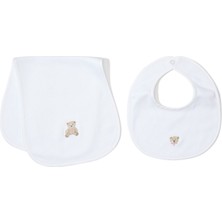 Princess Baby Ayıcık Nakışlı Önlük ve Omuz Bezi