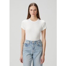 Rag & Bone Luca Beyaz T-Shirt