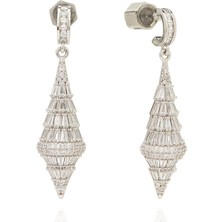  collection silver taşlı midye kadın küpe