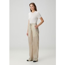 Rick Owens Bej Cupro Pantolon