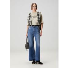 Acne Studios Regular Fit Mavi Organik Pamuk Jean Pantolon