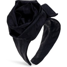 Sibi Hats Call Me Rosy - El Yapımı Siyah Ipek Taç