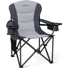 KingCamp Juniper L Grey Bel Destekli Ultra Konforlu Xl Kamp Sandalyesi