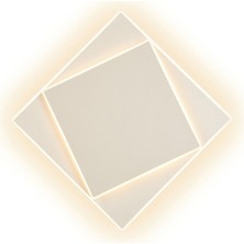 Bakara Collection Dakla Beyaz Büyük Boy Ledli Aplik Plafonyer