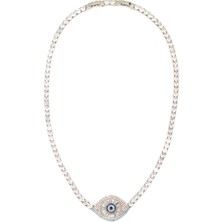  collection silver gözlü taşlı kadın kolye