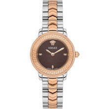 Versace VRSCVEUCA0624 Rose Gold Metalik Gri Çelik Kadın Kol Saati