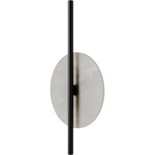 Bakara Collection Point Siyah Metal Alabaster Mermer Aplik