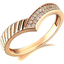 Sim&Roz Diamond Rise Kadın Altın Yüzük