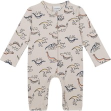 Antebies Dino Krem Kız Bebek Tulum