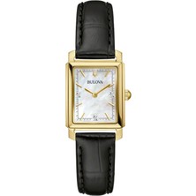 Bulova 97P166 Siyah Deri Kadın Kol Saati