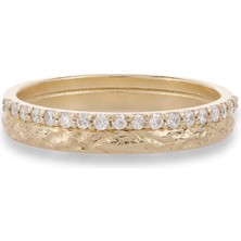 Ginza Design Jewelry Treasure Pırlanta Taşlı 14 Ayar Altın Kadın Yüzük