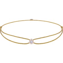 Juju Mini Circle 14 Ayar Altın Unisex Ip Bileklik