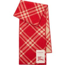 Burberry Kırmızı Kadın Yün Atkı