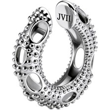 Jaagravii Favia Rodyum Kaplama Unisex Kıkırdak Küpe