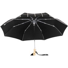 Duckhead Original Duck Black Grid Siyah Kompakt Şemsiye