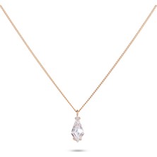 Chaseldor Anna Zirkon Taşlı Rose Gold Kaplama Kadın Pirinç Kolye