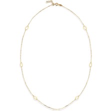 Orena Jewelry Oval Station 14 Ayar Kadın Altın Kolye