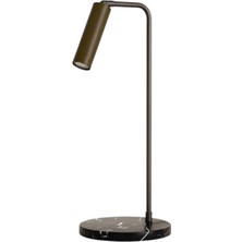 Bakara Collection Tura Kahverengi Siyah Metal LED Masa Lambası