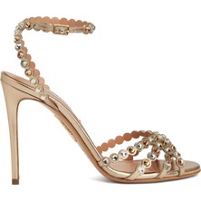 Aquazzura Tequila Gold Kadın Deri Sandalet