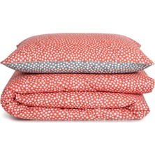 Griemay Dots Turuncu Pamuklu Çift Kişilik Nevresim Takımı 200 x 220 cm