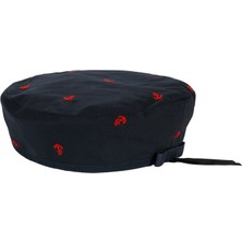 Sibi Hats Marin Çapa Nakışlı Lacivert Kadın Beret Şapka
