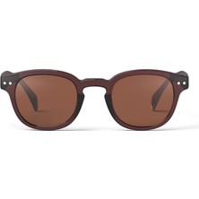 Izipizi Sun #c Old Leather Koyu Kahverengi Unisex Güneş Gözlüğü