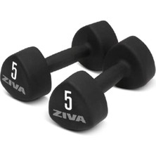 Ziva Fitness Neoprene 2'li Siyah Dambıl 4 kg