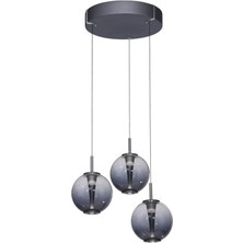 Bakara Collection Pure E-Infinity Round Mystic Grey Sarkıt Avize