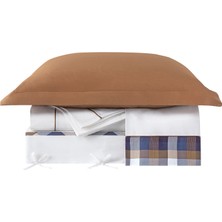Hayra Atina Beyaz Pamuk Saten Çift Kişilik Nevresim Takımı