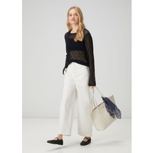  club kırık beyaz slouchy pantolon